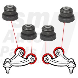 Front upper arm bush Alfa Romeo 147 / 156 / GT