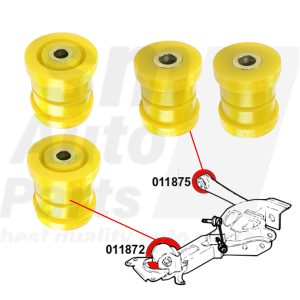 Rear trailing arm bushings kit SPORT Alfa Romeo 159 / Brera / Spider
