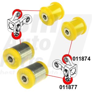 Rear hub bush SPORT Alfa Romeo 159 / Brera / Spider