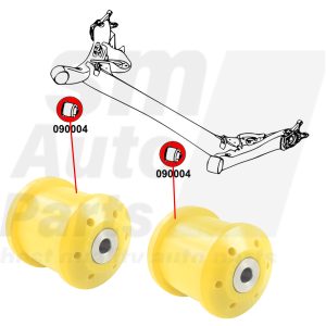 Rear beam bush SPORT Hyundai I10 / I20, Kia Picanto / Rio