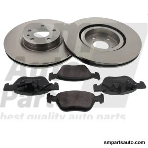 Brake set brake discs with brake pads front axle Alfa Romeo 147 / 156 / GT