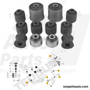 wheel suspension Set of bushings for rear suspension  ALFA ROMEO 159 / Brera